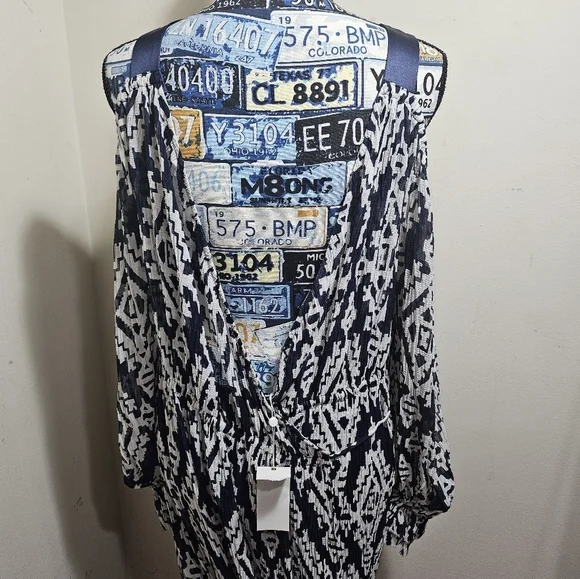 NWT Tory Burch Katherine Dress Small Cold Shoulder Maxi - Picture 5 of 7